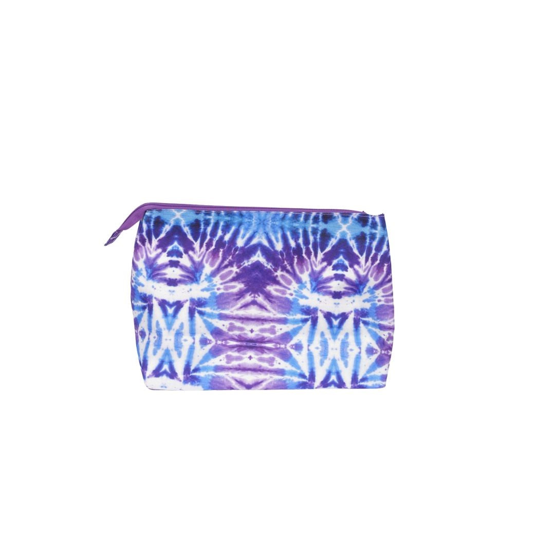 Purple tie dye Medium Pouch