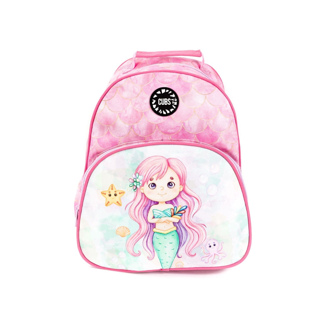 Mermaid Purple Hair Pre-School Backpack