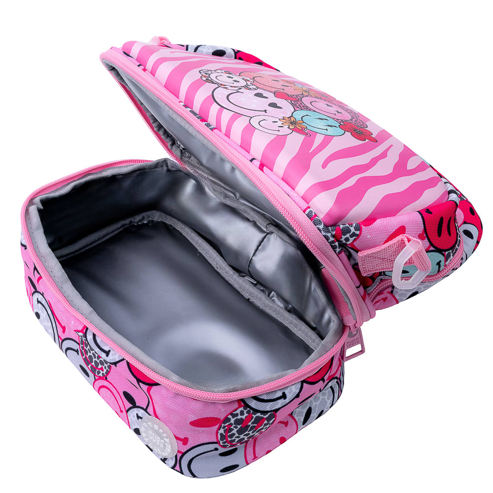 Pink Smiles Hard Top Lunch Bag