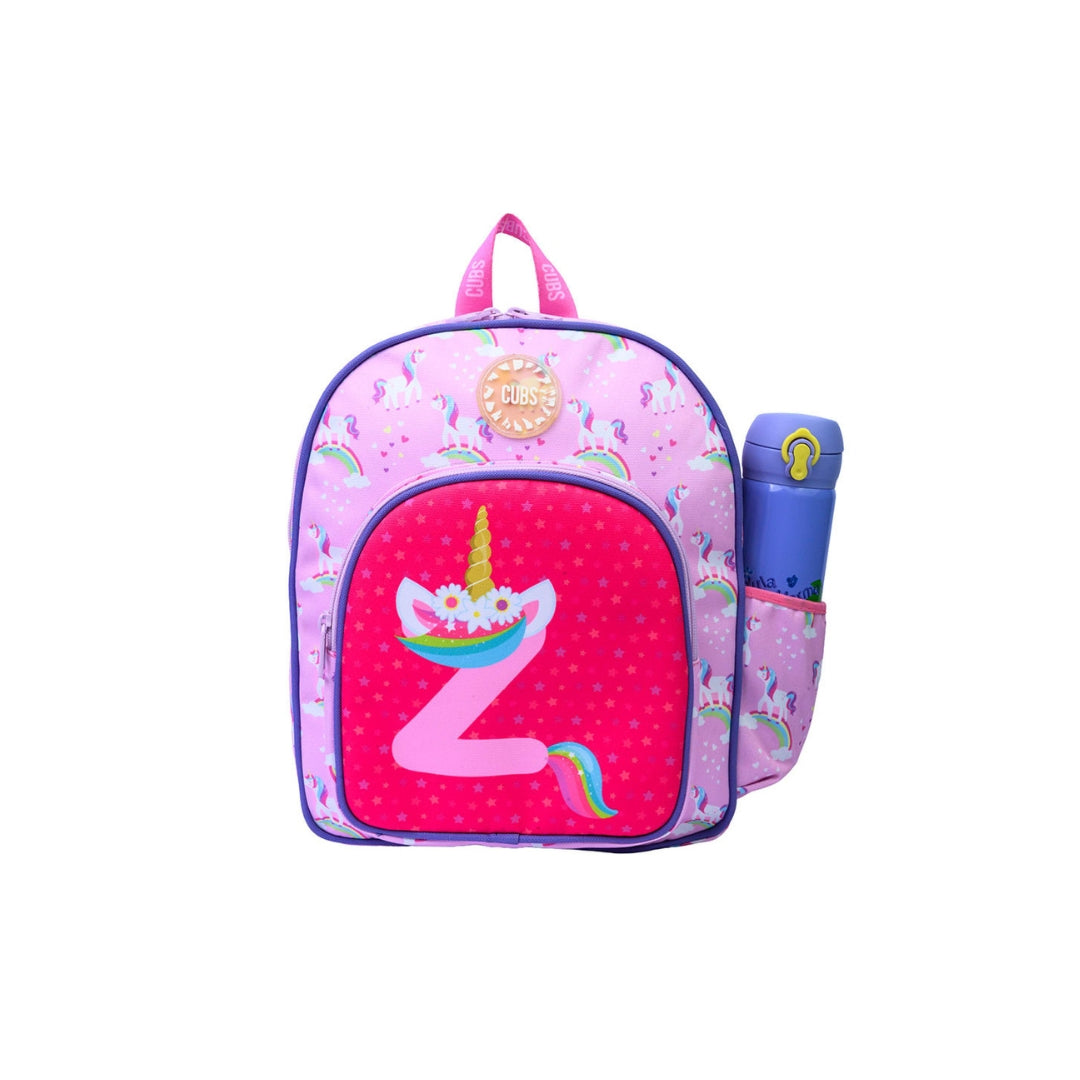 Pink Unicorn Letter Z Nursery Backpack