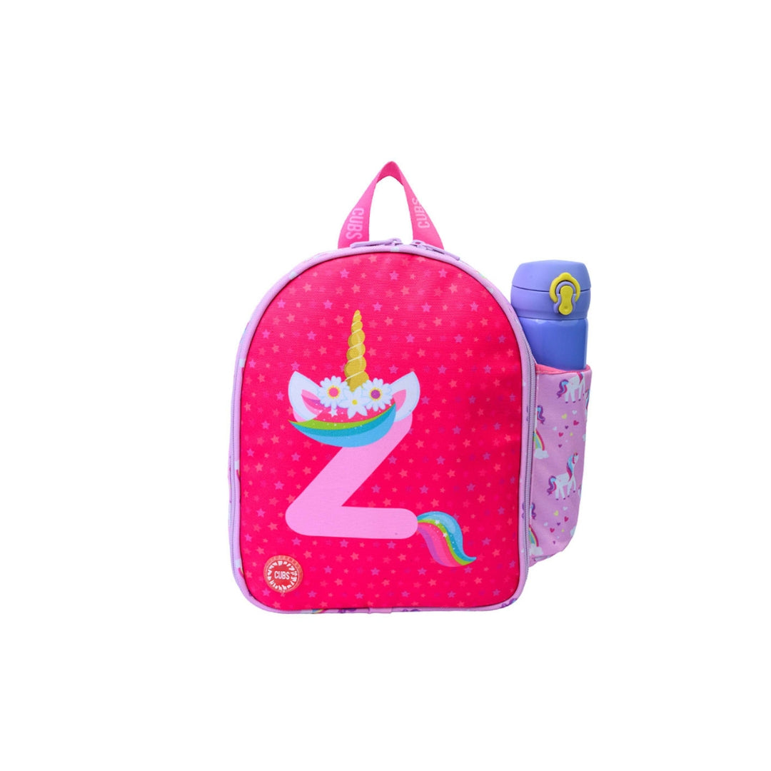 Pink Unicorn Letter Z Lunch Backpack Nursery