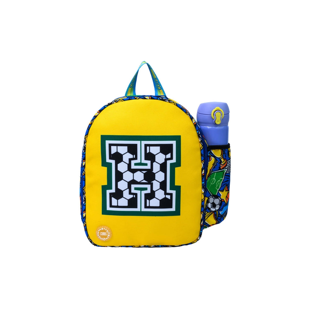 Football Fan Letter H Nursery Lunch Backpack