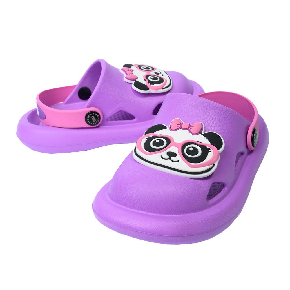 Panda Purple Clogs