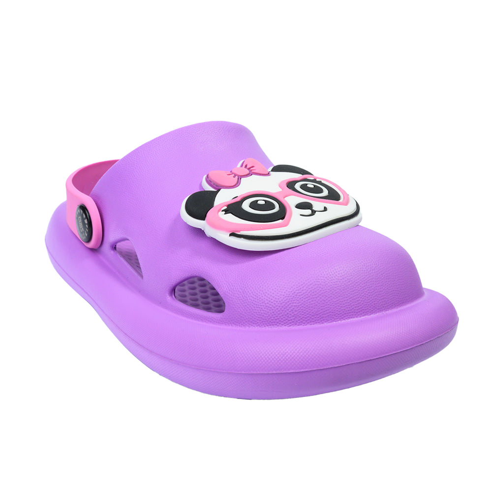 Panda Purple Clogs