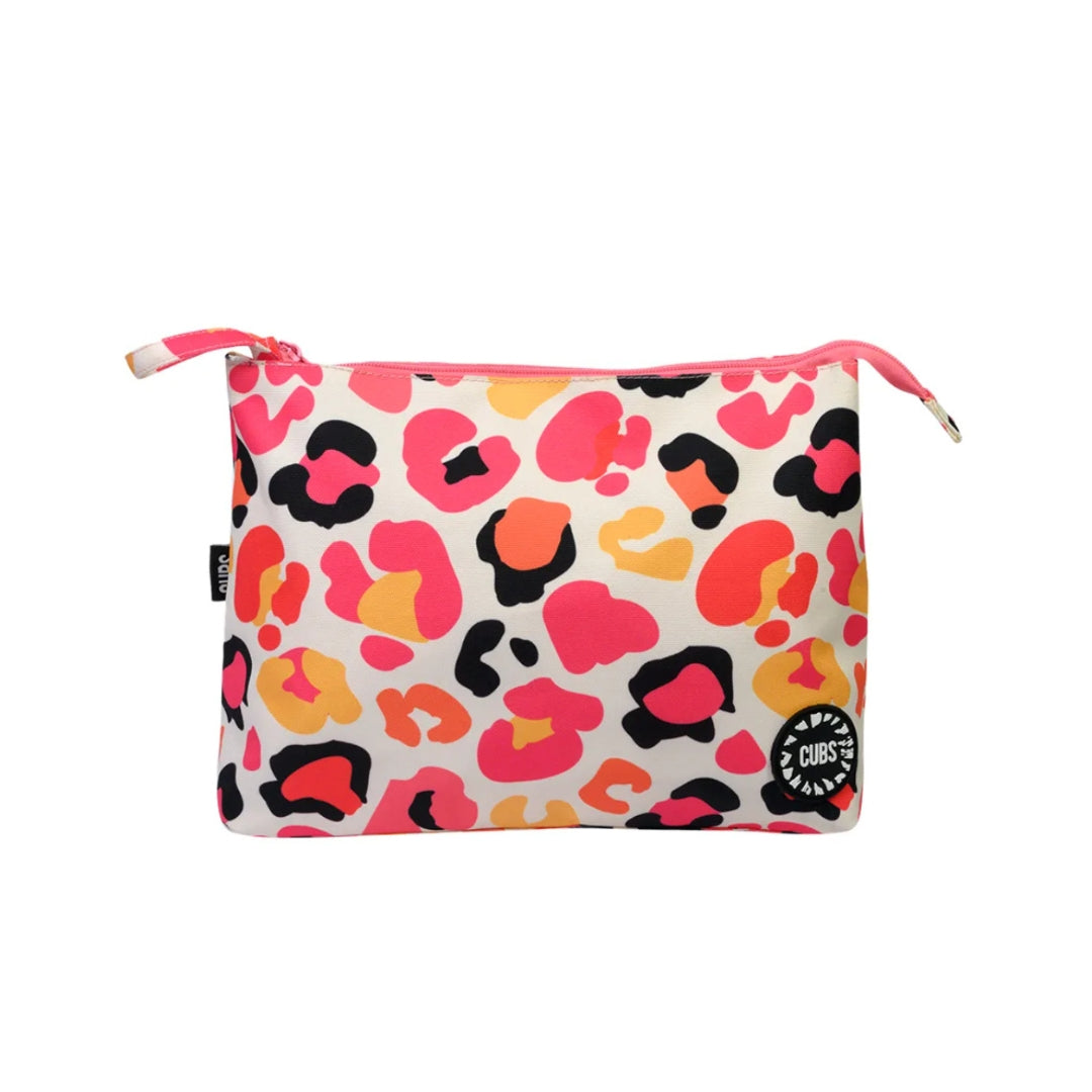 Pink Leopard Large Pouch