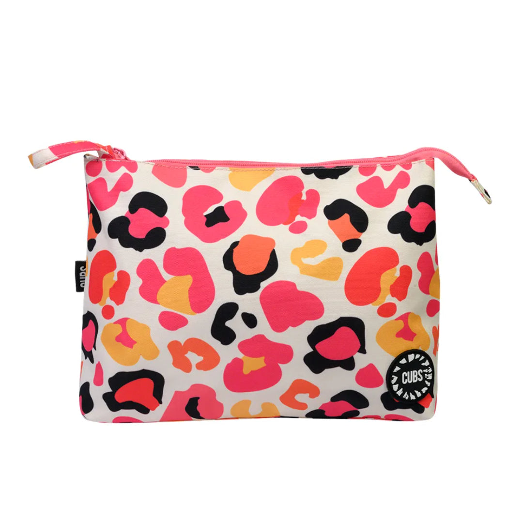 Pink Leopard Large Pouch