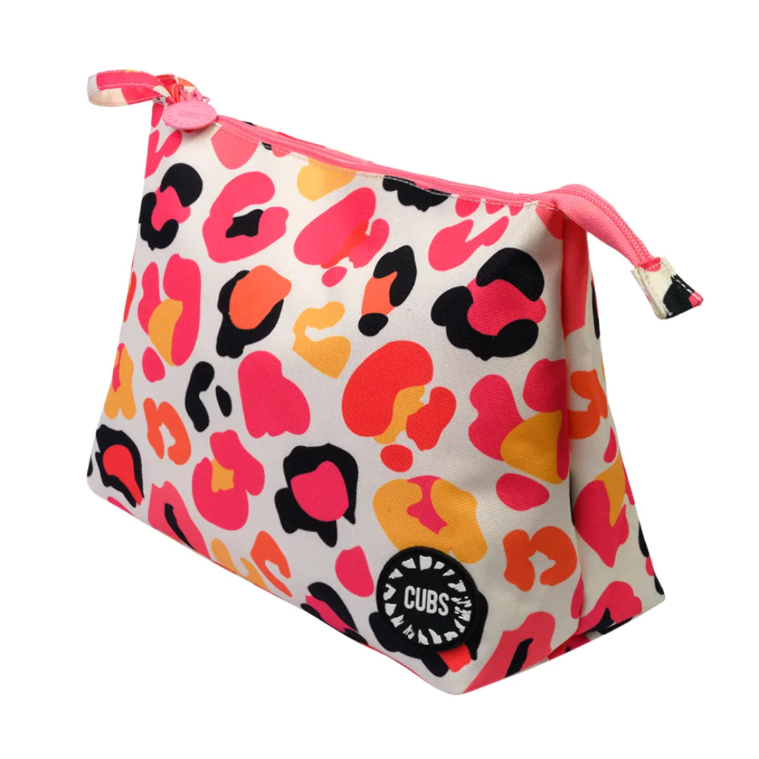 Pink Leopard Large Pouch