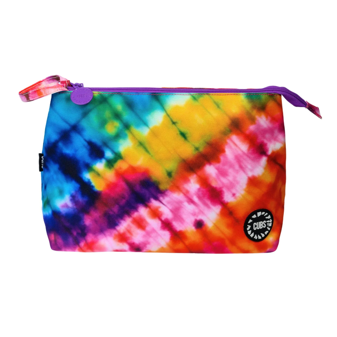 Deep Purple Tie Dye Large Pouch