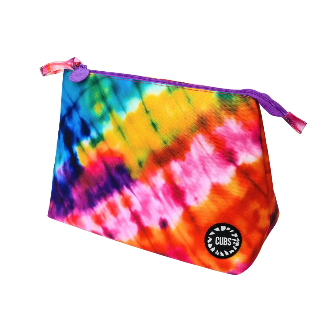 Deep Purple Tie Dye Large Pouch