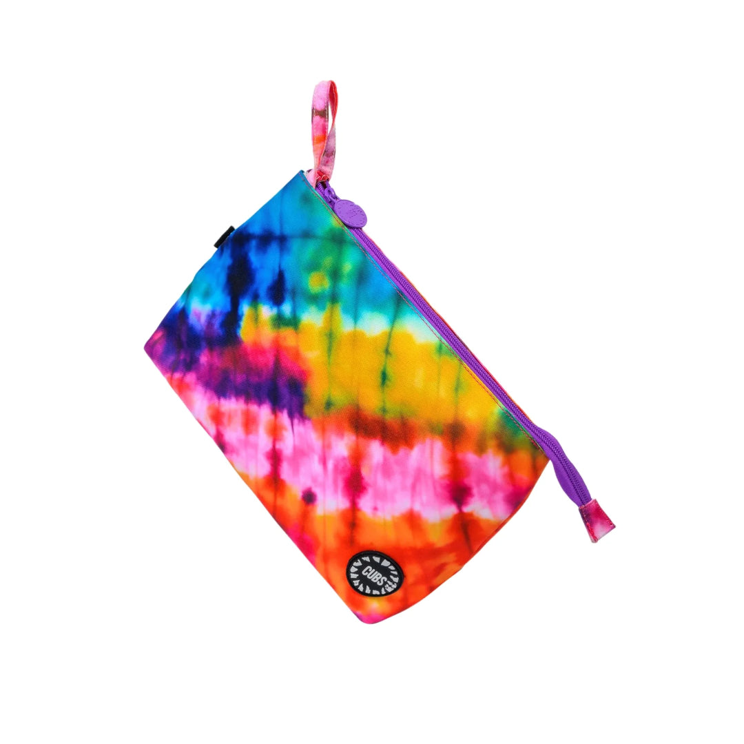 Deep Purple Tie Dye Large Pouch
