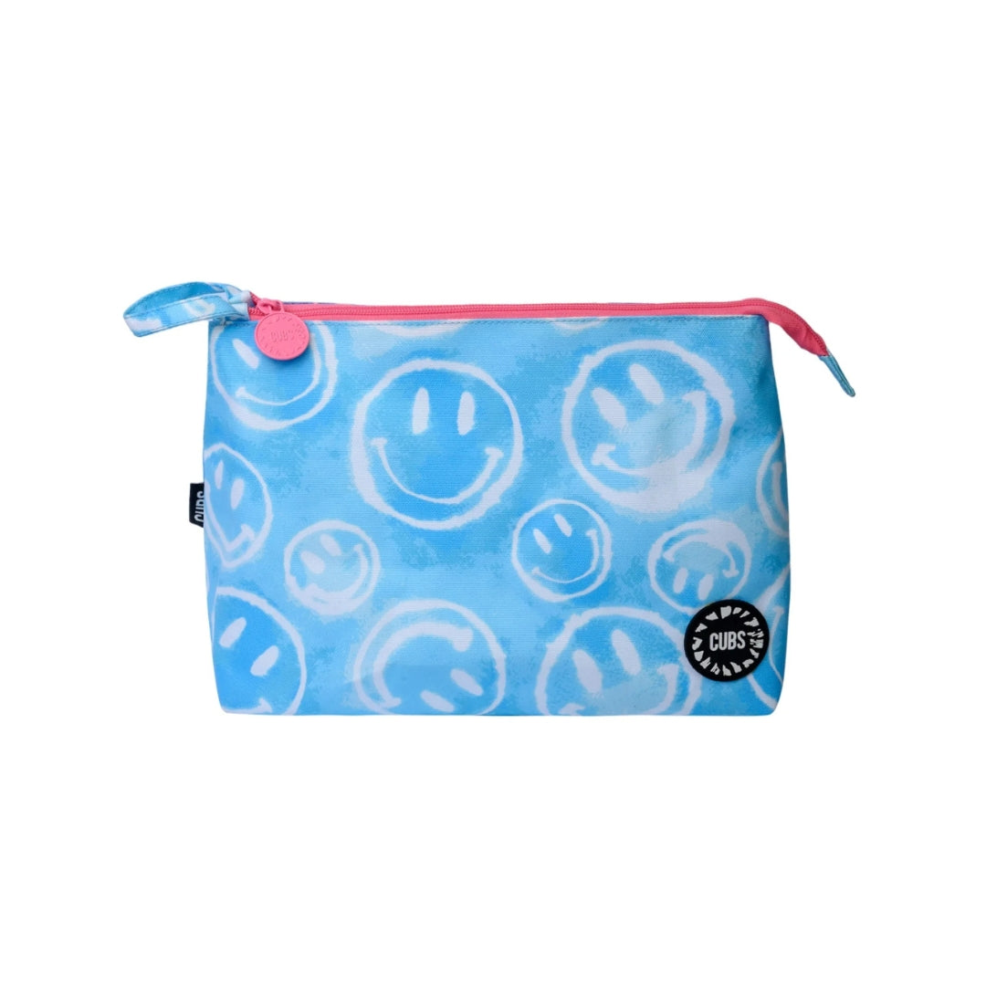 Smiley Clouds Large Pouch