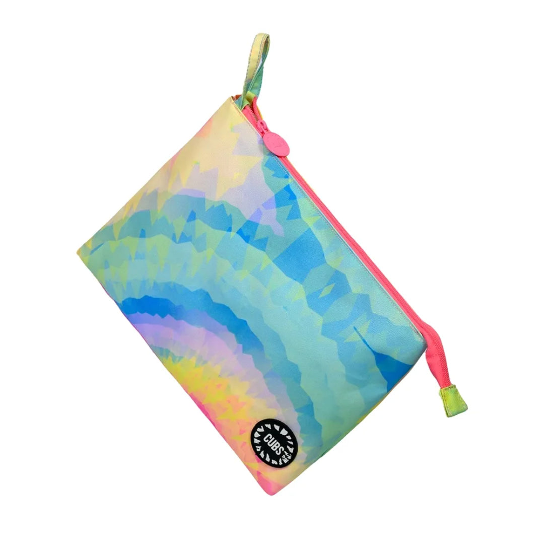 Pastel Tie Dye Large Pouch