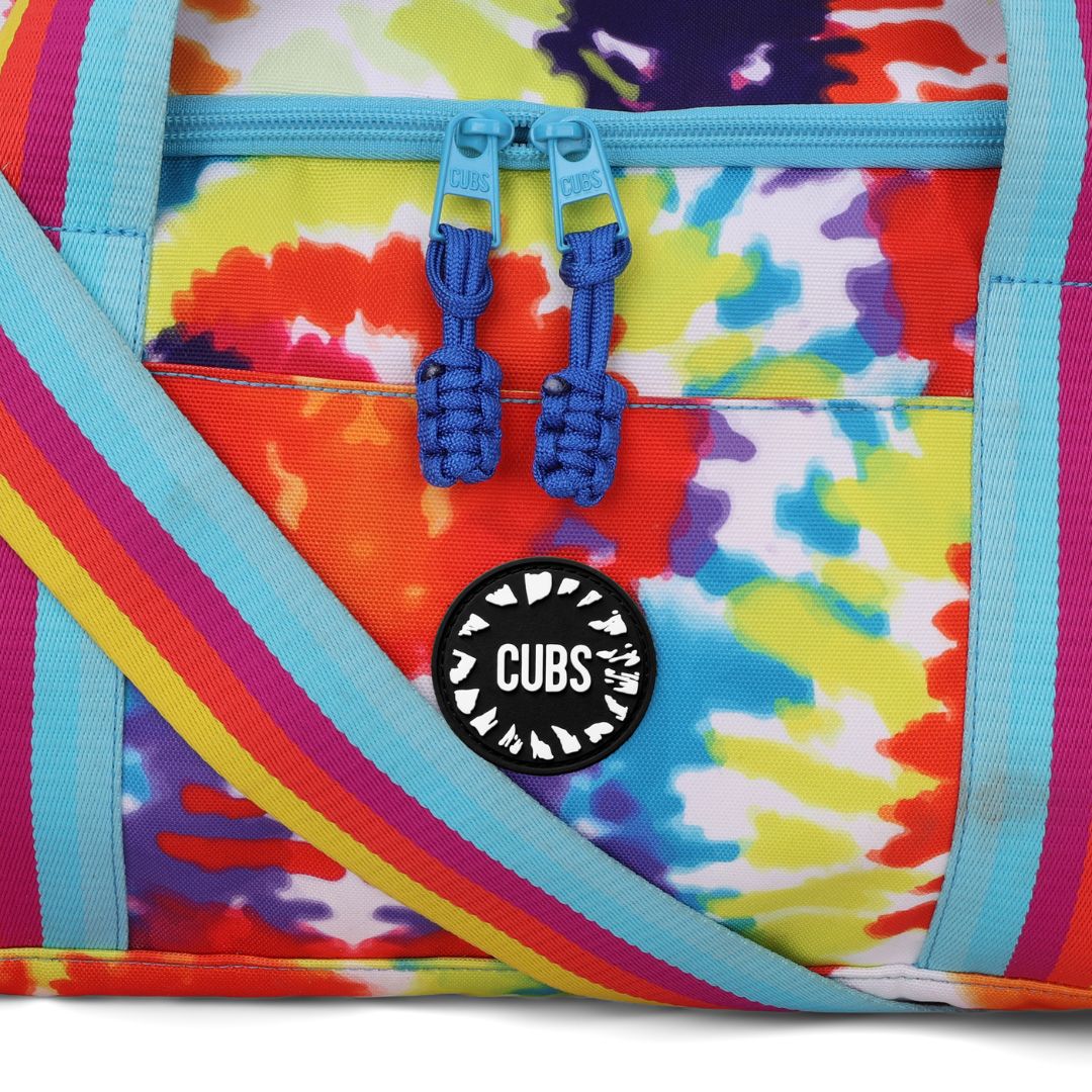 Happy Tie Dye Large Duffle Two Pockets