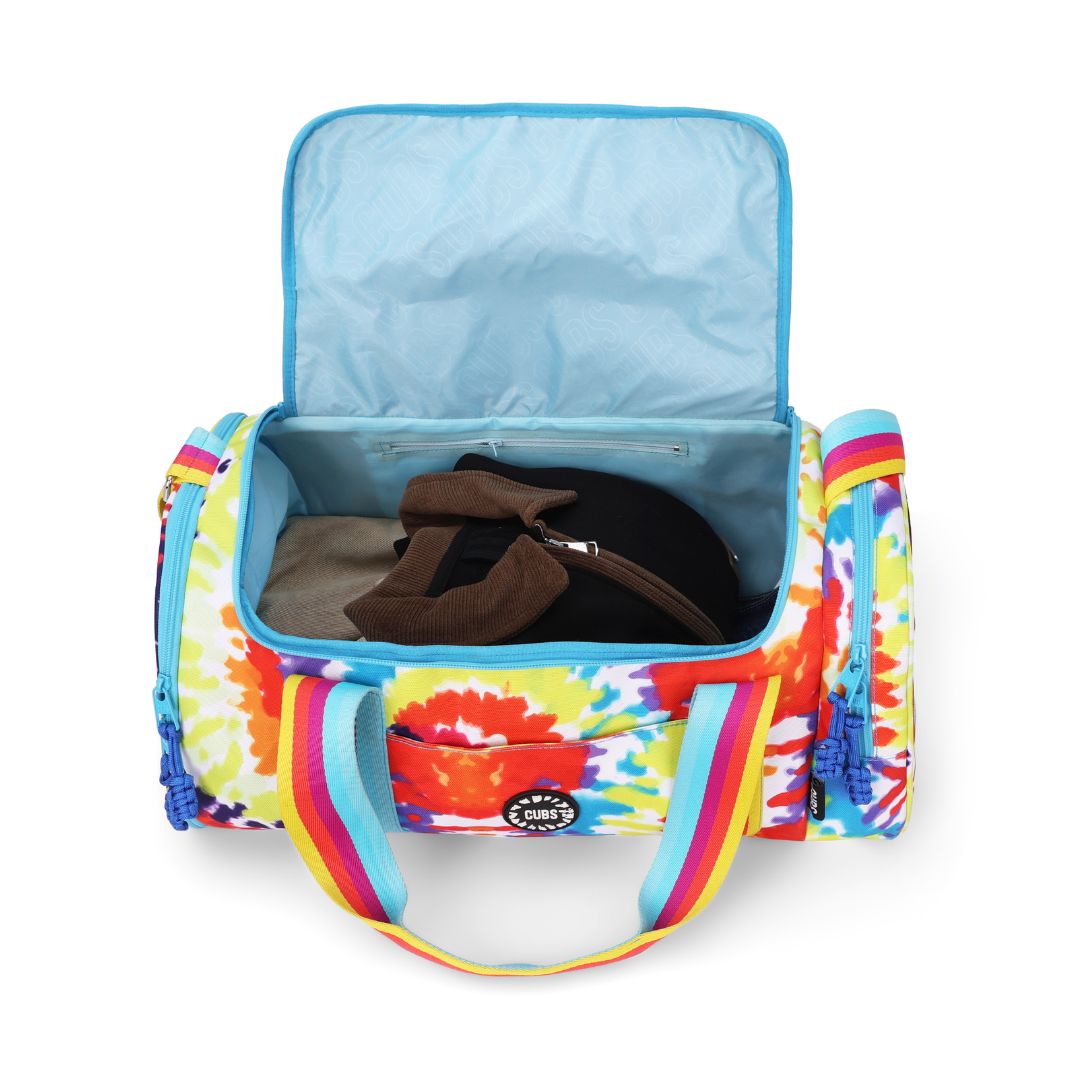 Happy Tie Dye Large Duffle Two Pockets