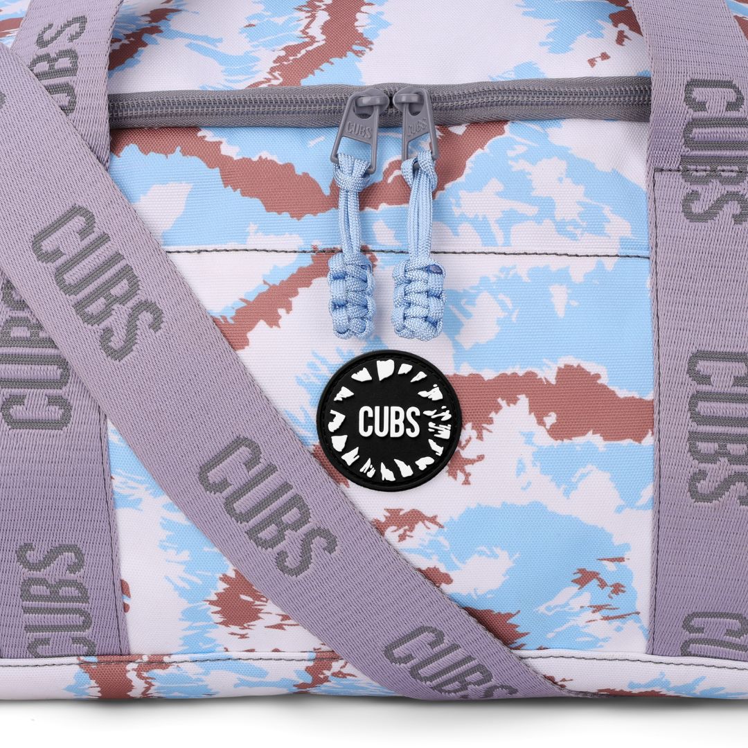Baby Blue Tie Dye Large Duffle Two Pockets