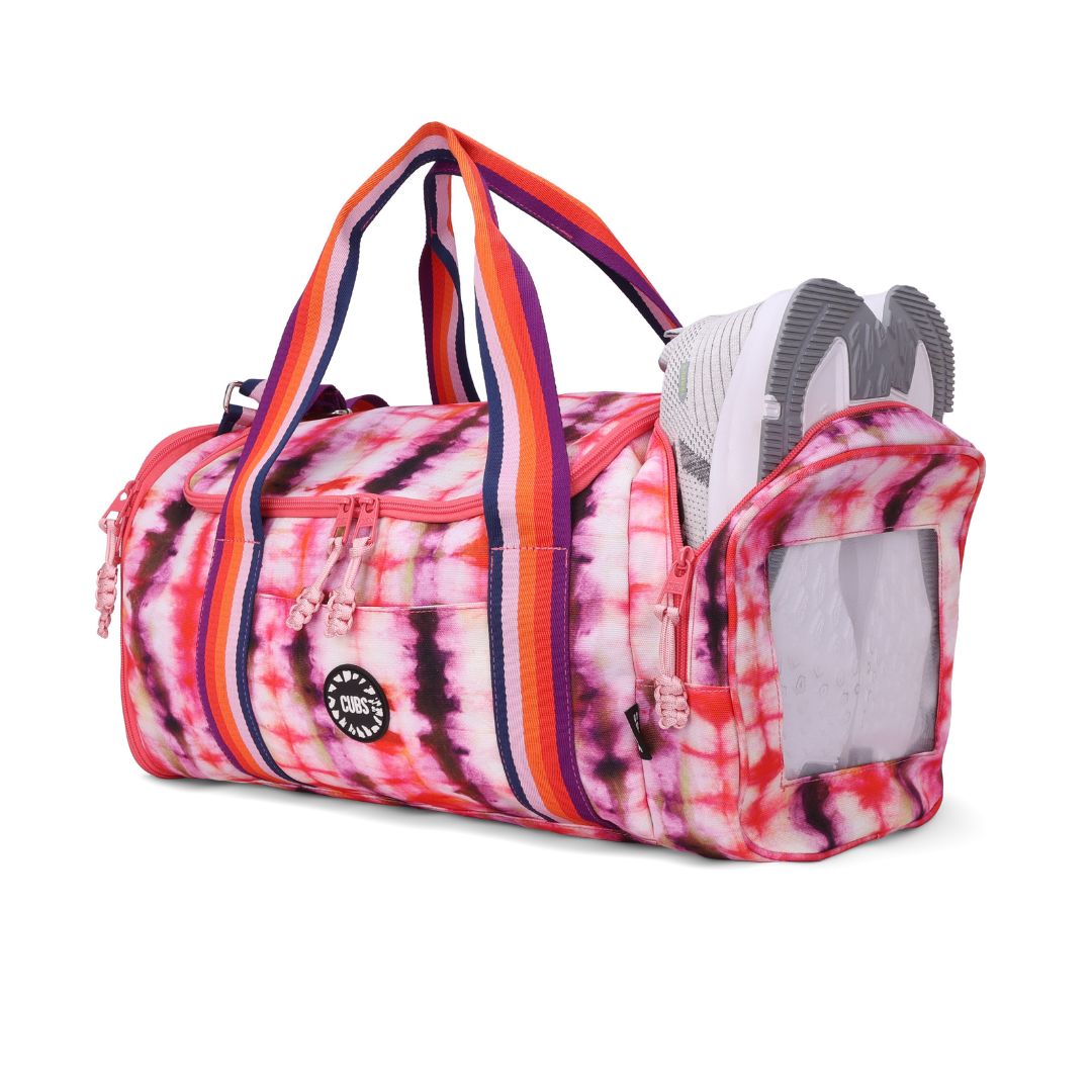 Tie Dye Art Large Duffle Two Pockets