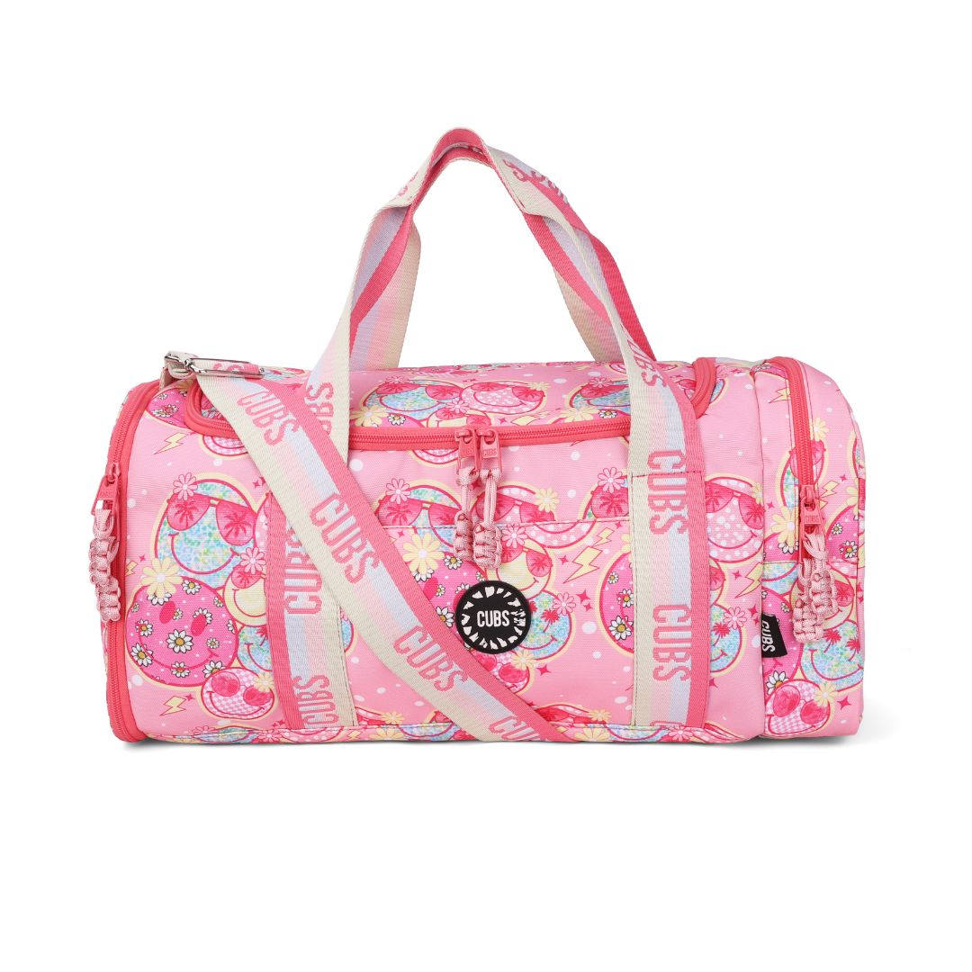 Smiley Faces Large Duffle Two Pockets