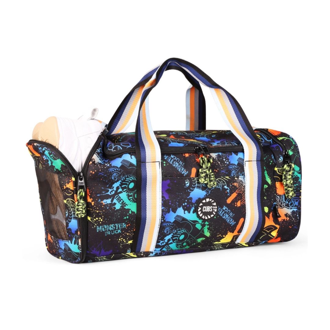 Monster Truck Large Duffle Two Pockets