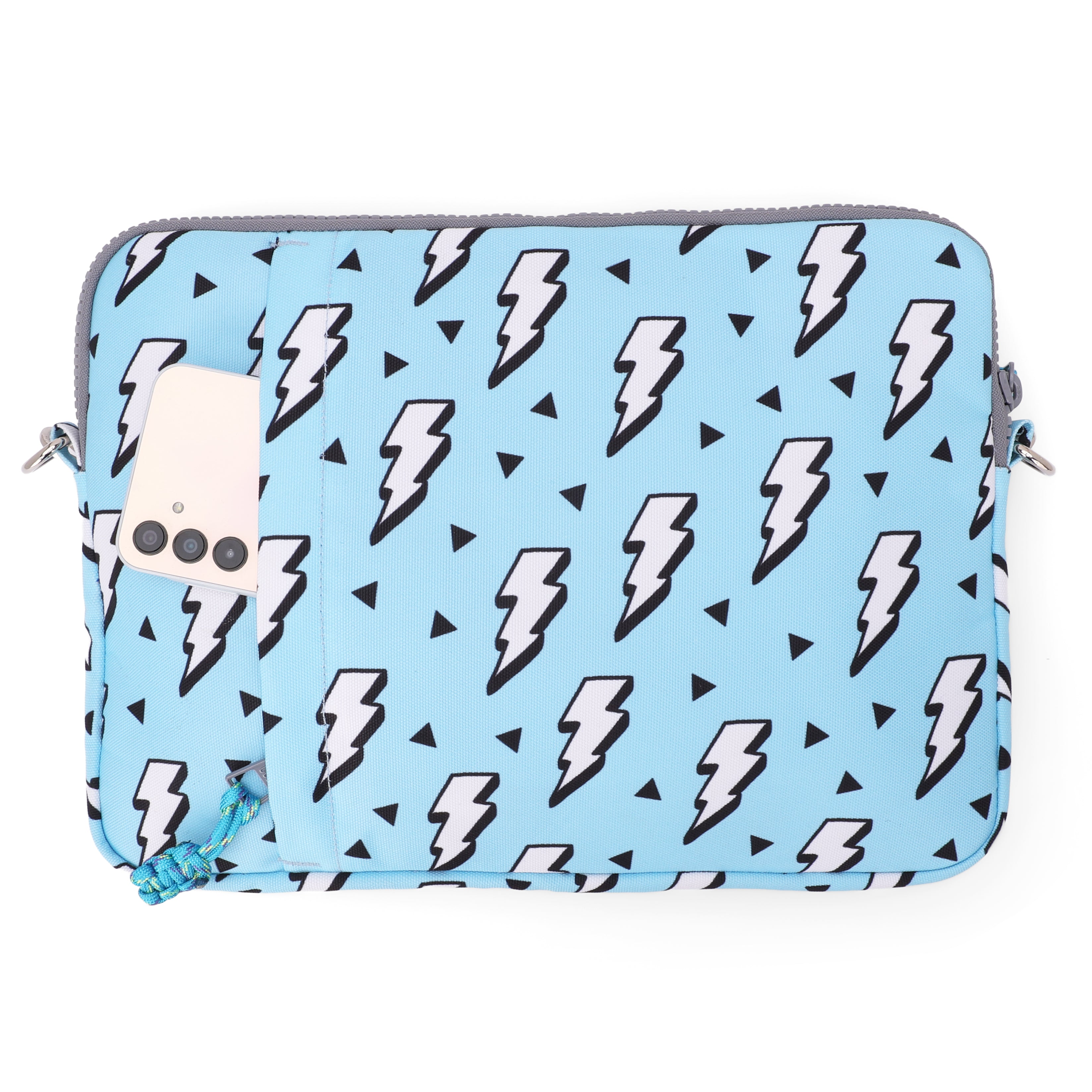 Electric Shock Baby Blue Laptop Sleeves 15" – 3.5