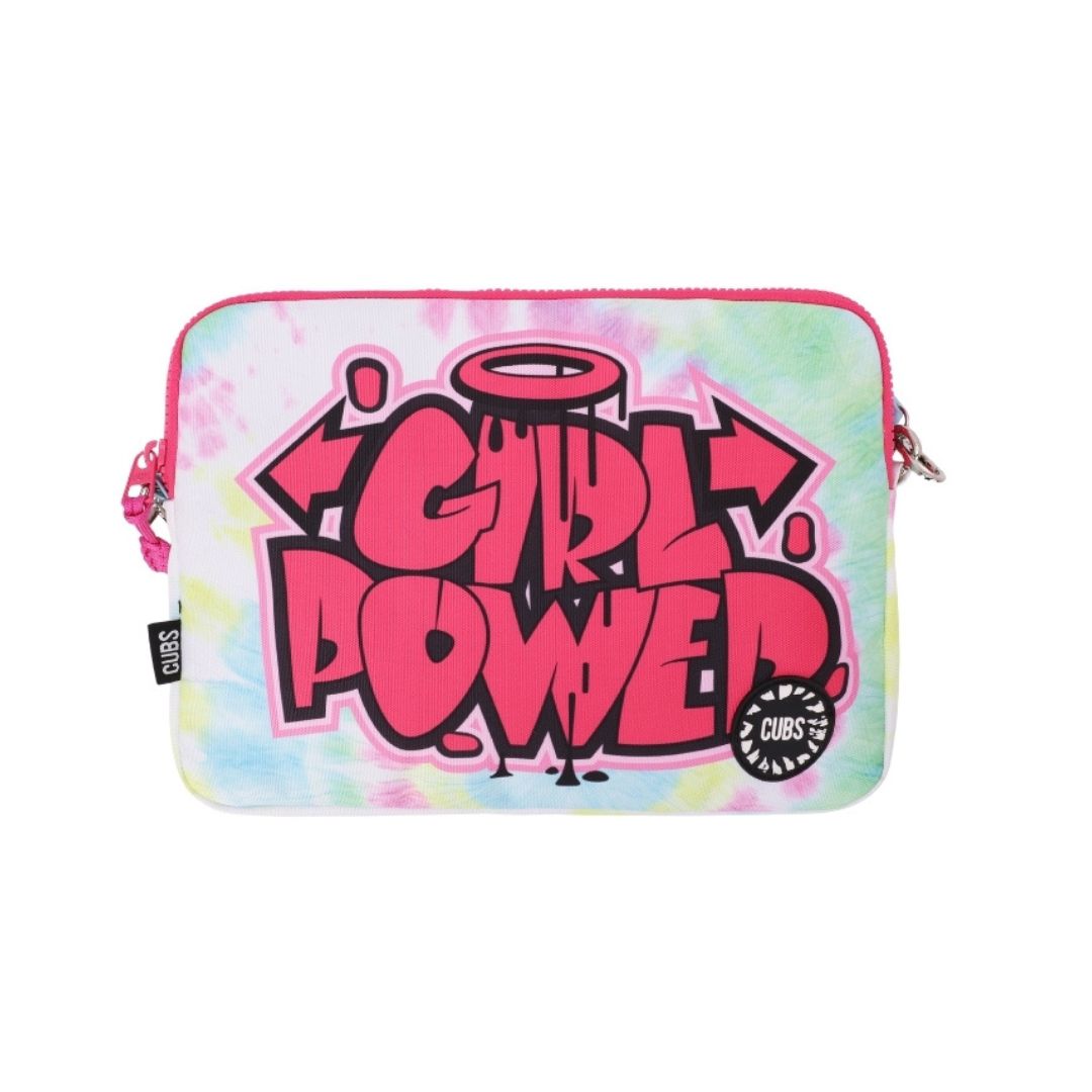 Girl Power Graffiti Tie Dye Laptop Sleeve 13" – 2.5