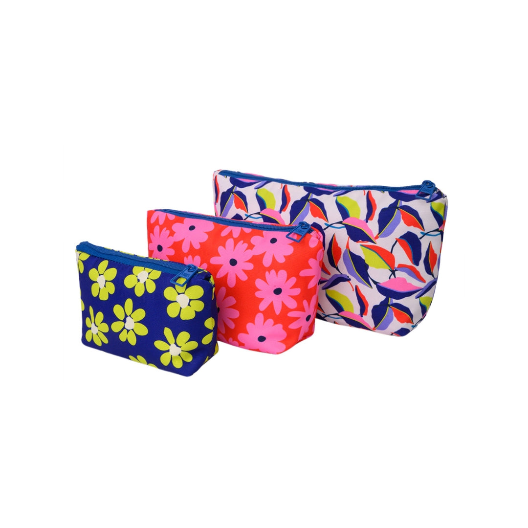 Retro Flowers Box Multiuse Make Up Set