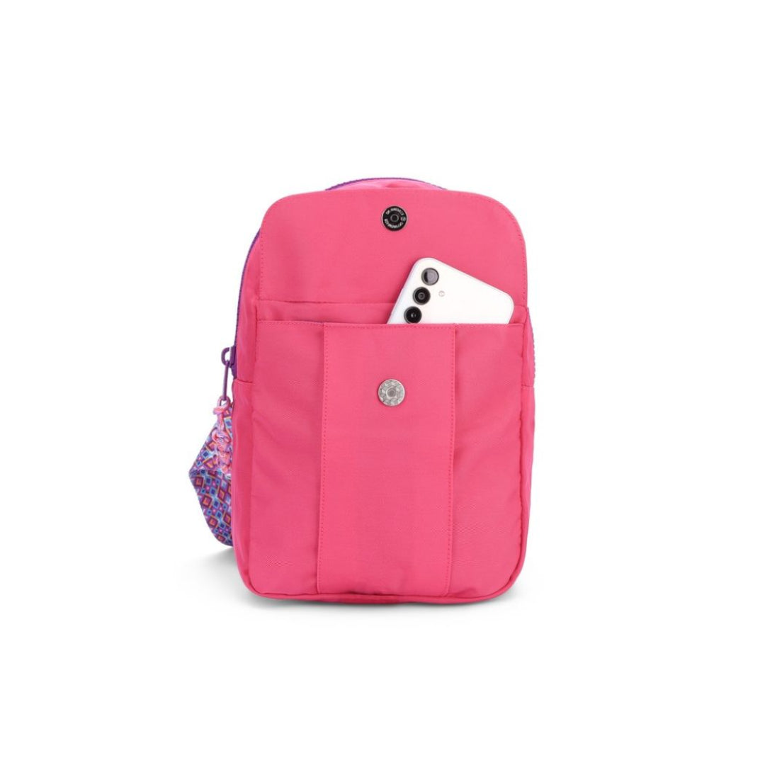 Front Locked Pocket Sling Bag