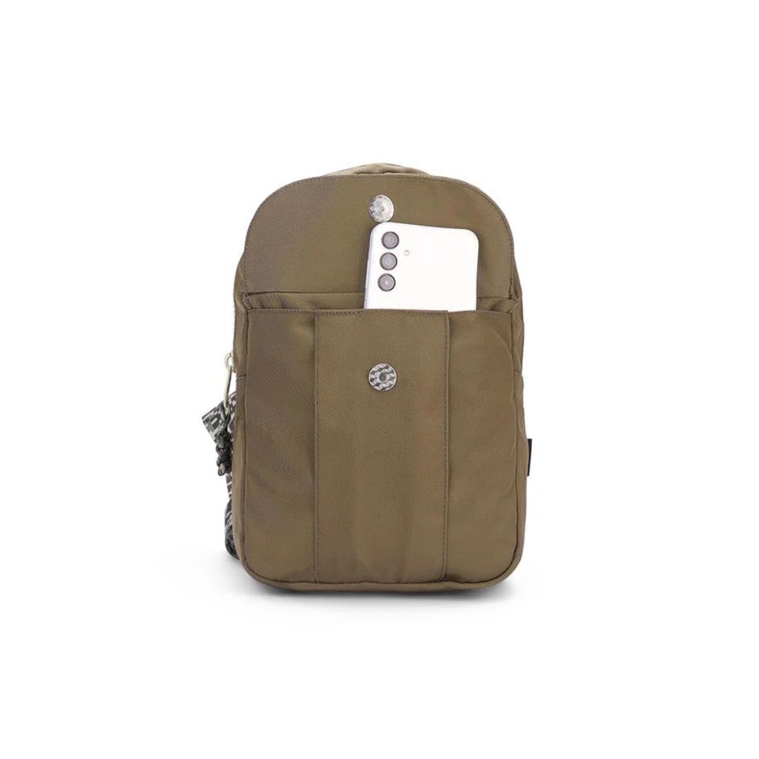 Front Locked Pocket Sling Bag