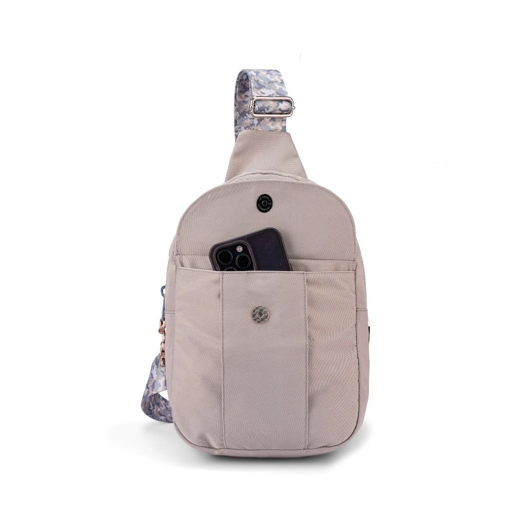 Front Locked Pocket Sling Bag