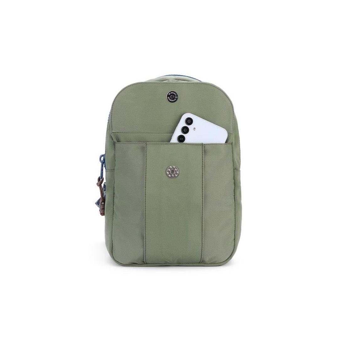 Front Locked Pocket Sling Bag