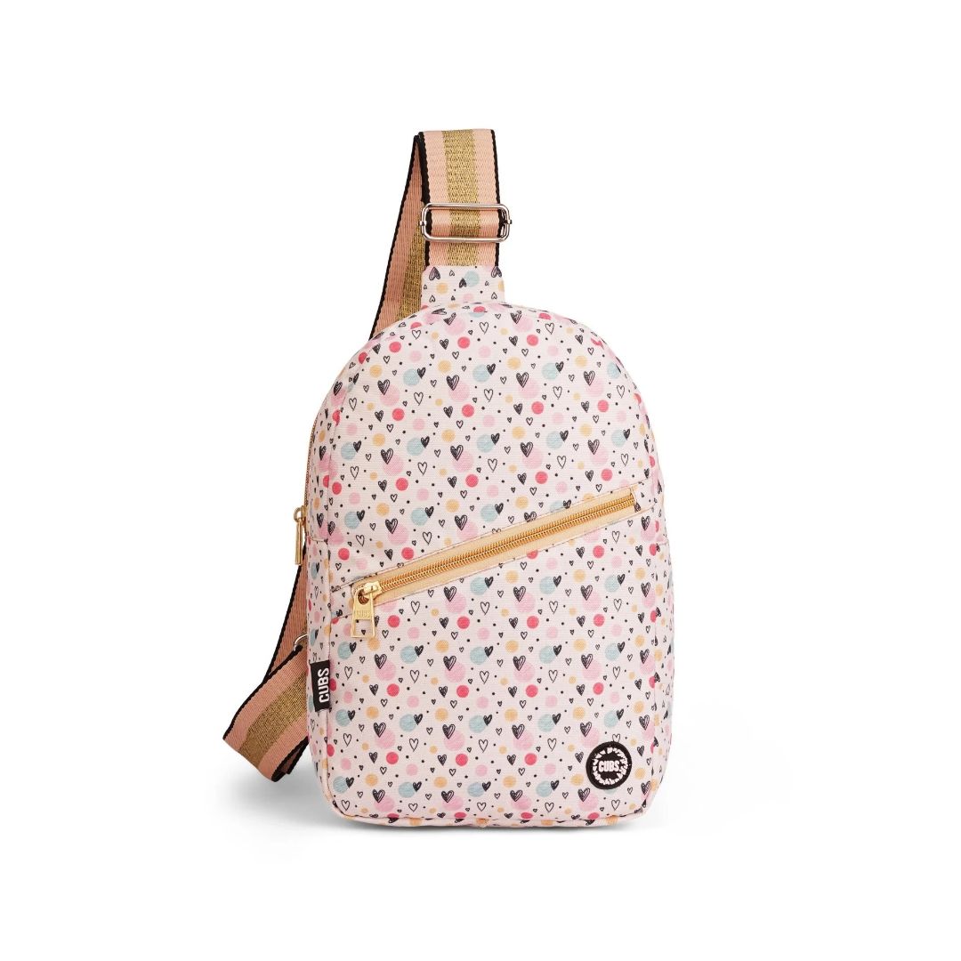 Front Zipper Sling Bag