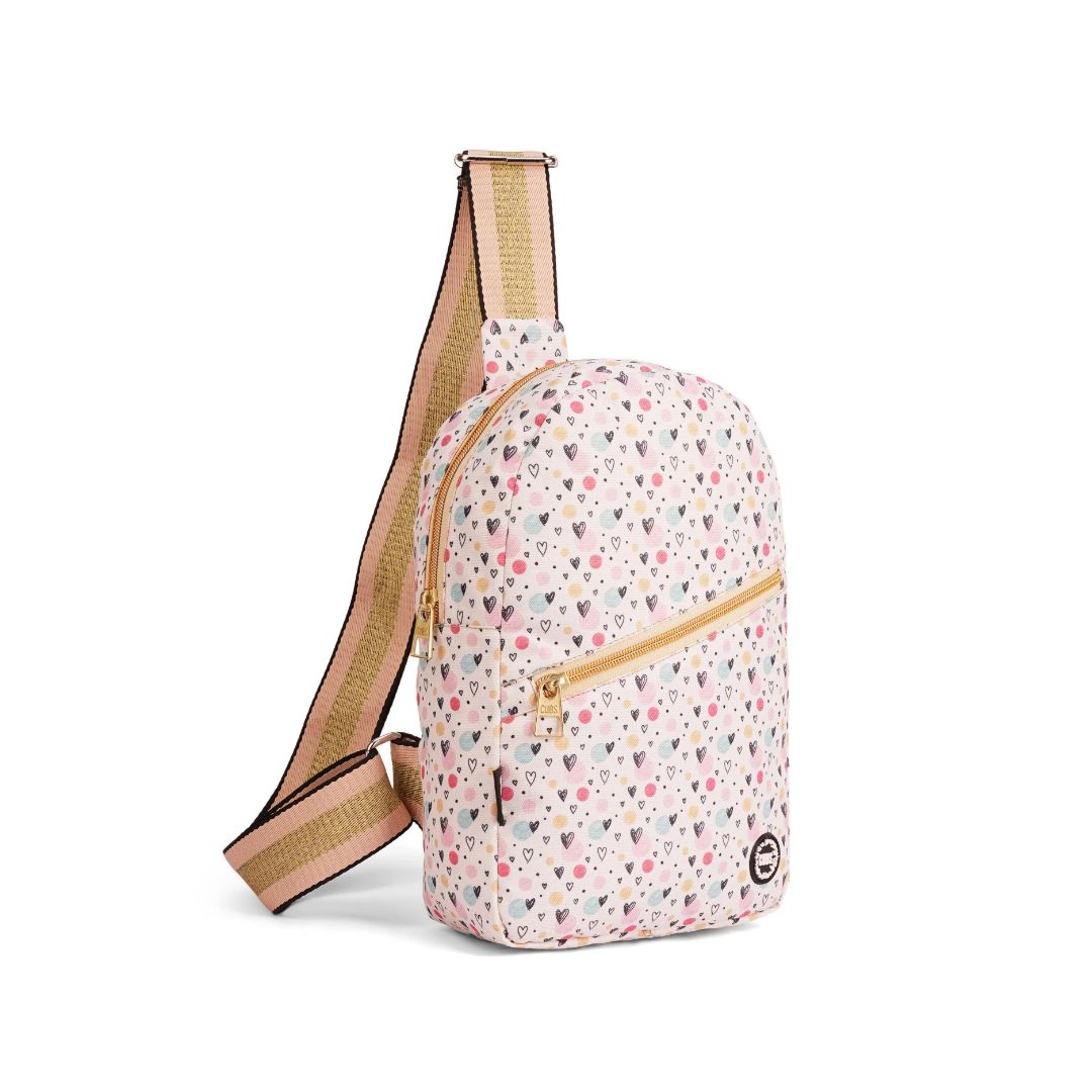 Front Zipper Sling Bag