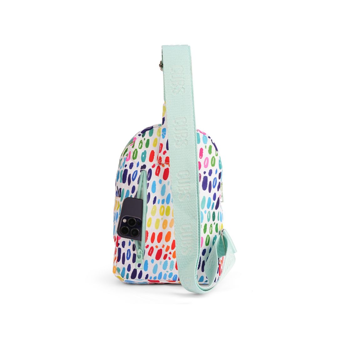 Front Zipper Sling Bag