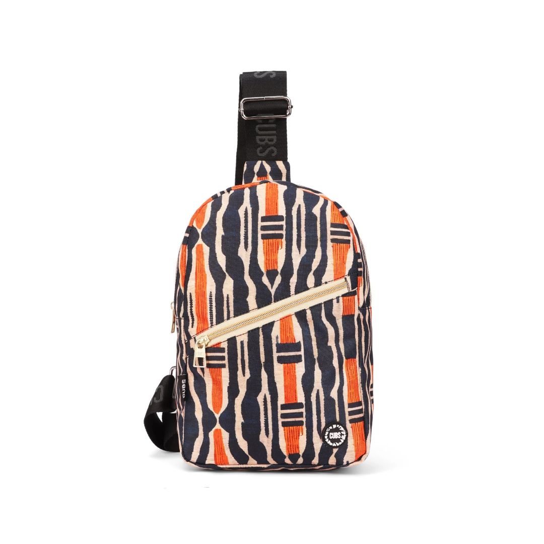 Front Zipper Sling Bag