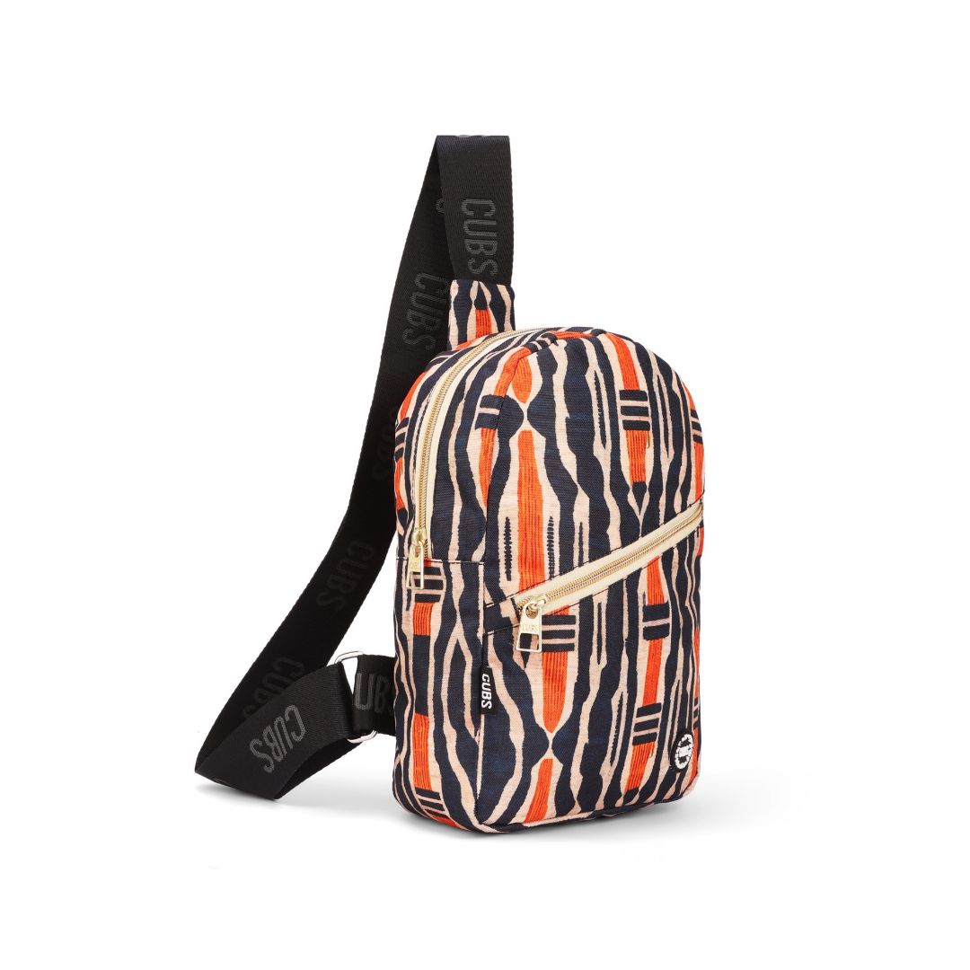 Front Zipper Sling Bag