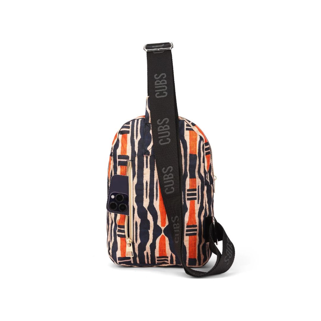 Front Zipper Sling Bag