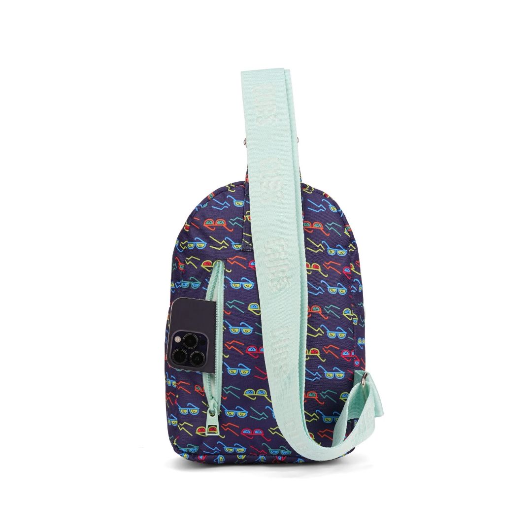Front Zipper Sling Bag