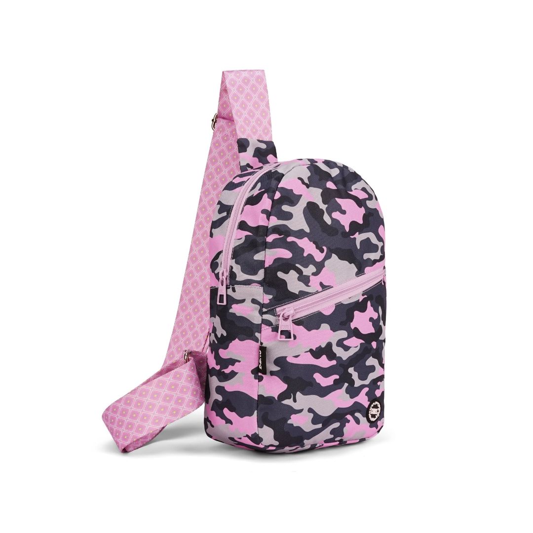 Front Zipper Sling Bag