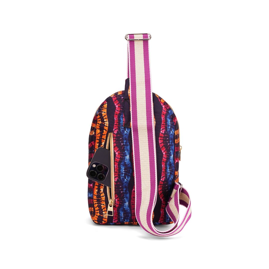 Front Zipper Sling Bag