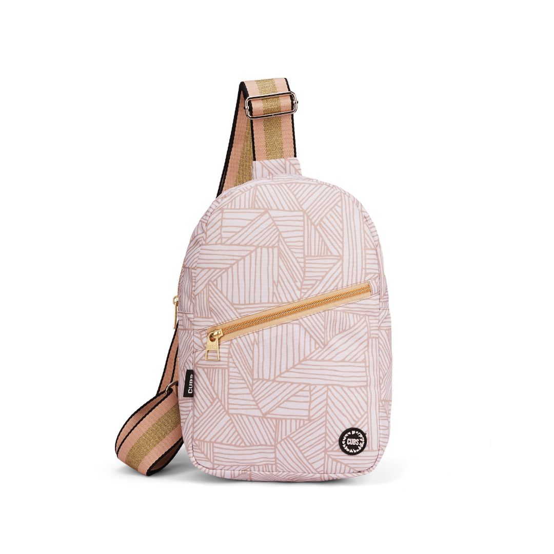 Front Zipper Sling Bag