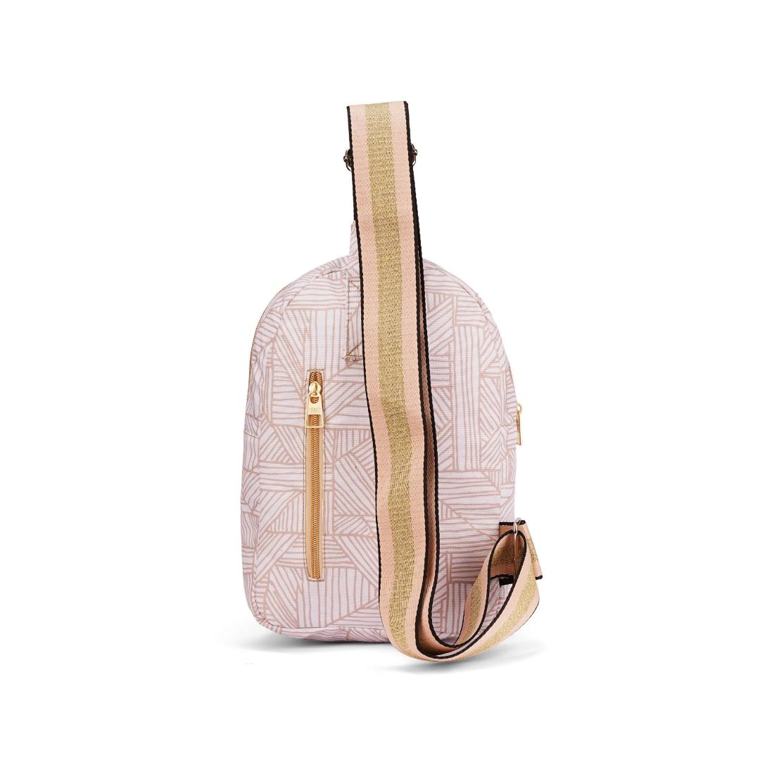 Front Zipper Sling Bag