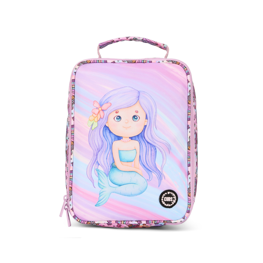 Lilac Cute Mermaid Lunch Bag 5L