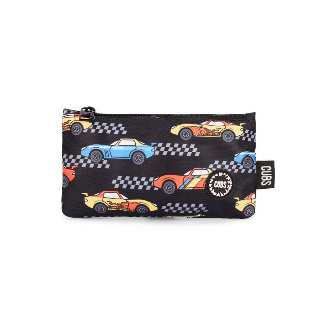Black Racing Cars Pencil Case 1L