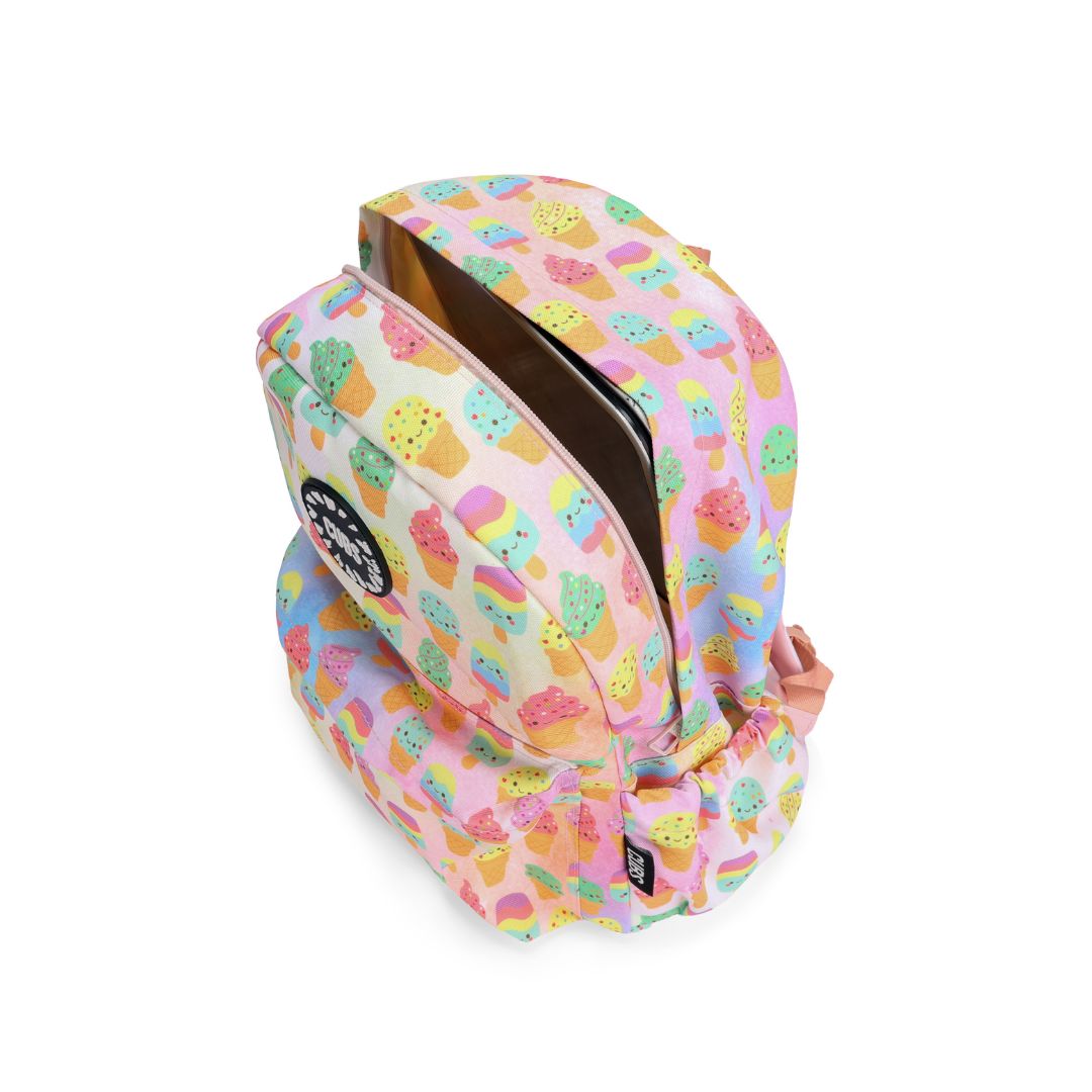 Smiling Ice Cream Junior Student Backpack 28L