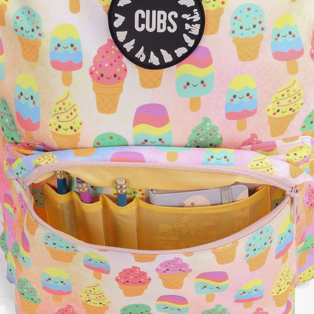 Smiling Ice Cream Junior Student Backpack 28L