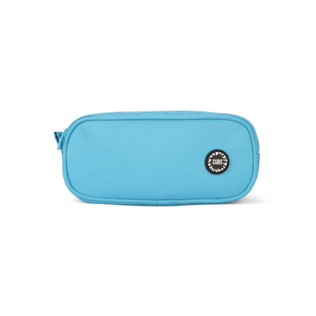 Turquoise Double Zipper Pencil Case 2L