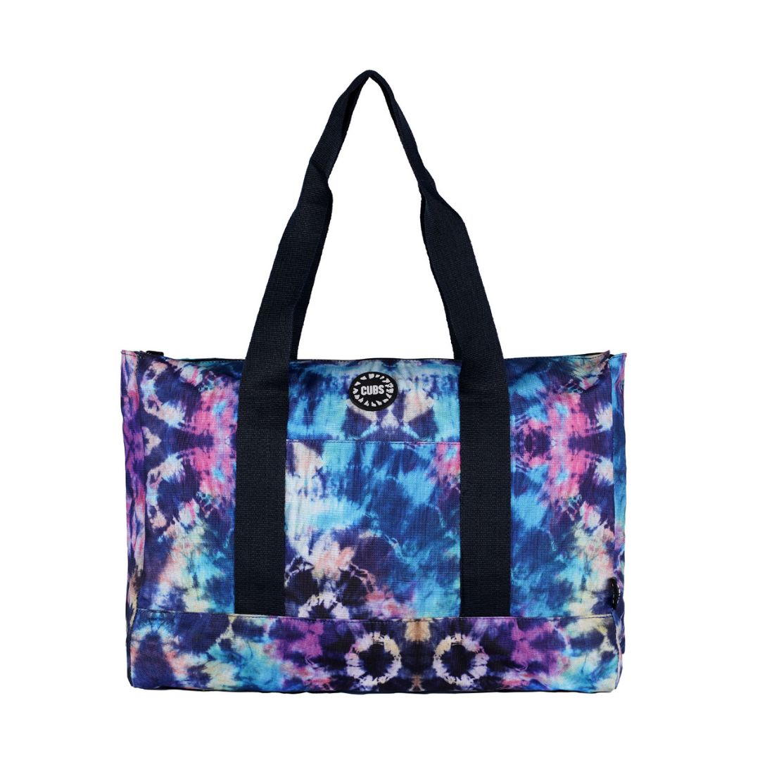 Black And White Tie Dye & Boho Tote Bag