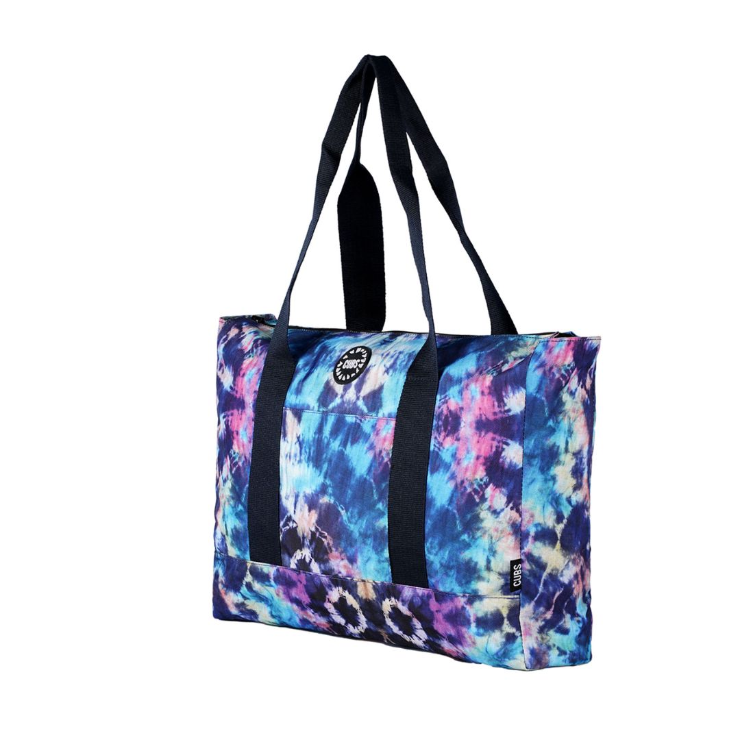 Black And White Tie Dye & Boho Tote Bag