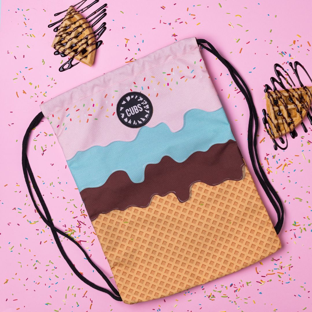 chocolate & Pastel ice cream Mesh Bag