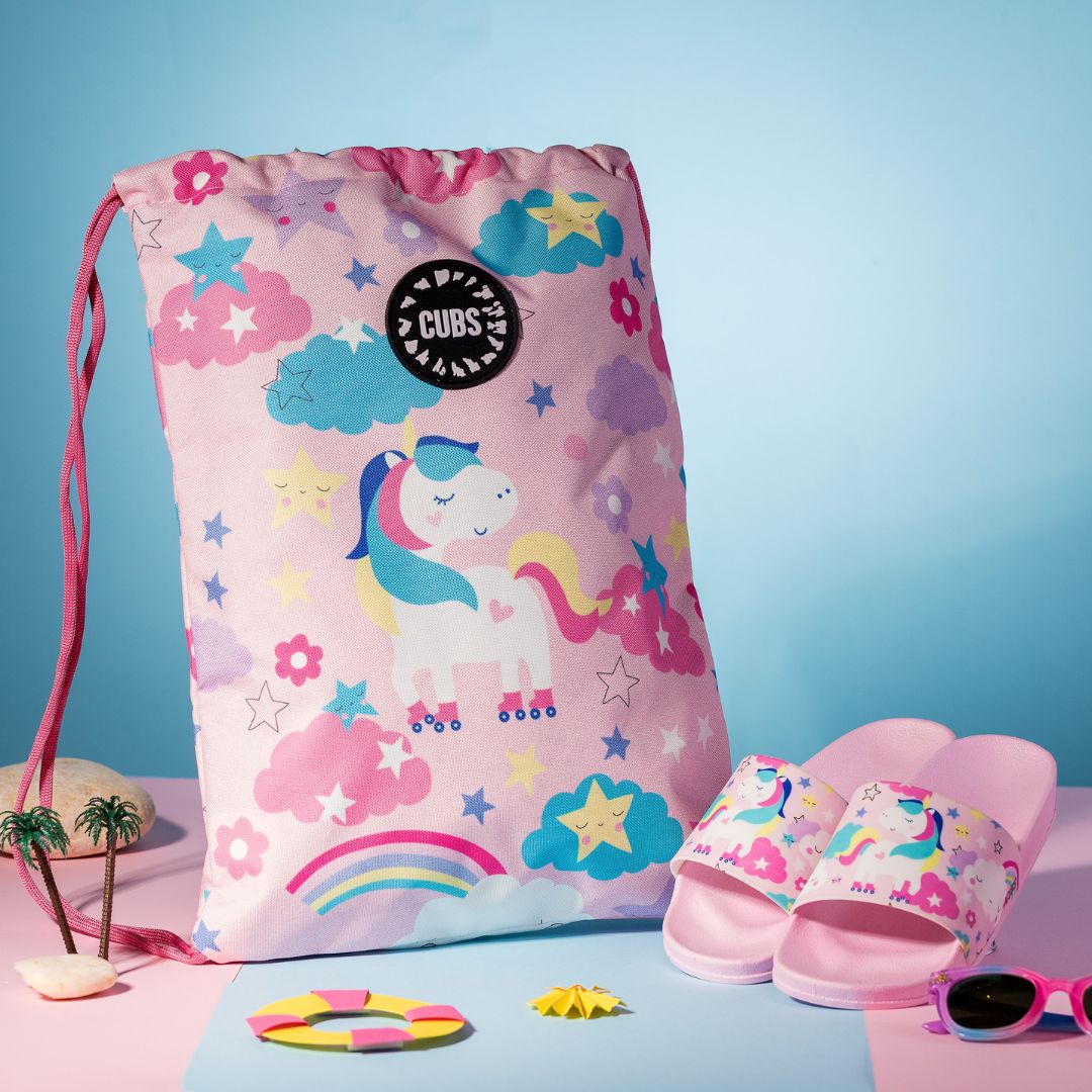 Happy Unicorn Mesh Bag