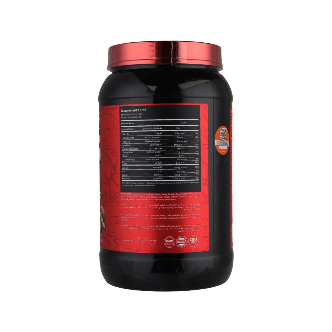 Big Ramy Labs Building Bigger Bodies Big Whey 30 Serv -1020 G Chocolate Whey Protein